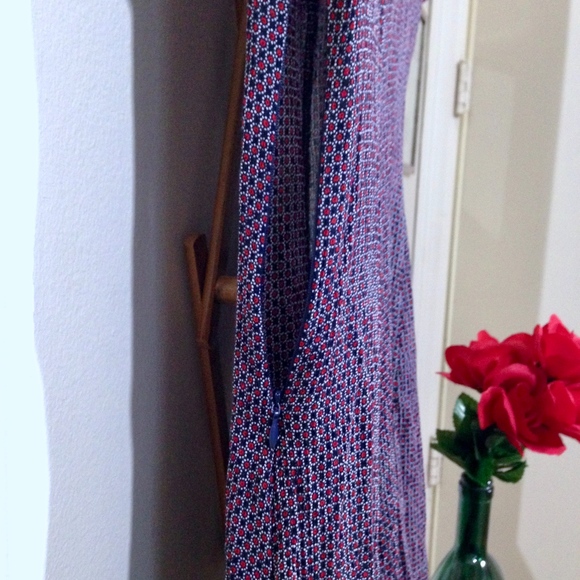 BRANDY MELVILLE Skater Dress Fits Blue Red Small - Picture 6 of 8